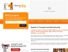 Tablet Screenshot of falconjobs.com